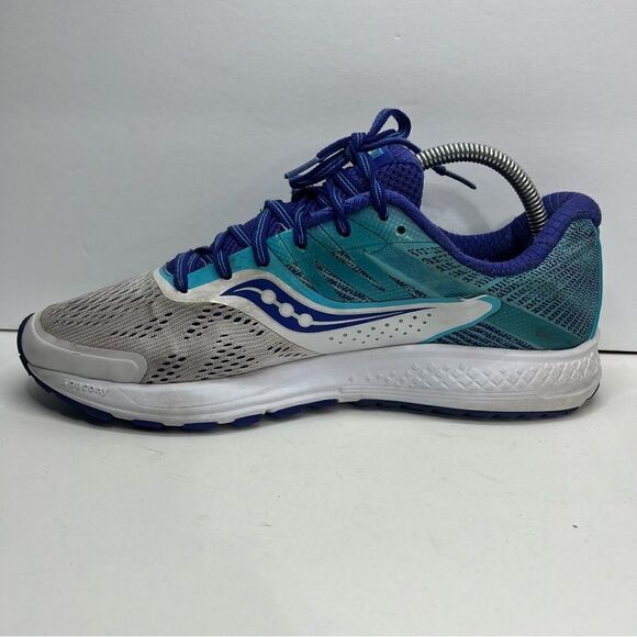 Saucony Ride 10 White Running Shoes Sneakers - Picture 3 of 10